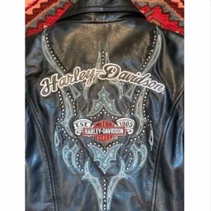 Harley Davidson CASCADE Black Leather Jacket M